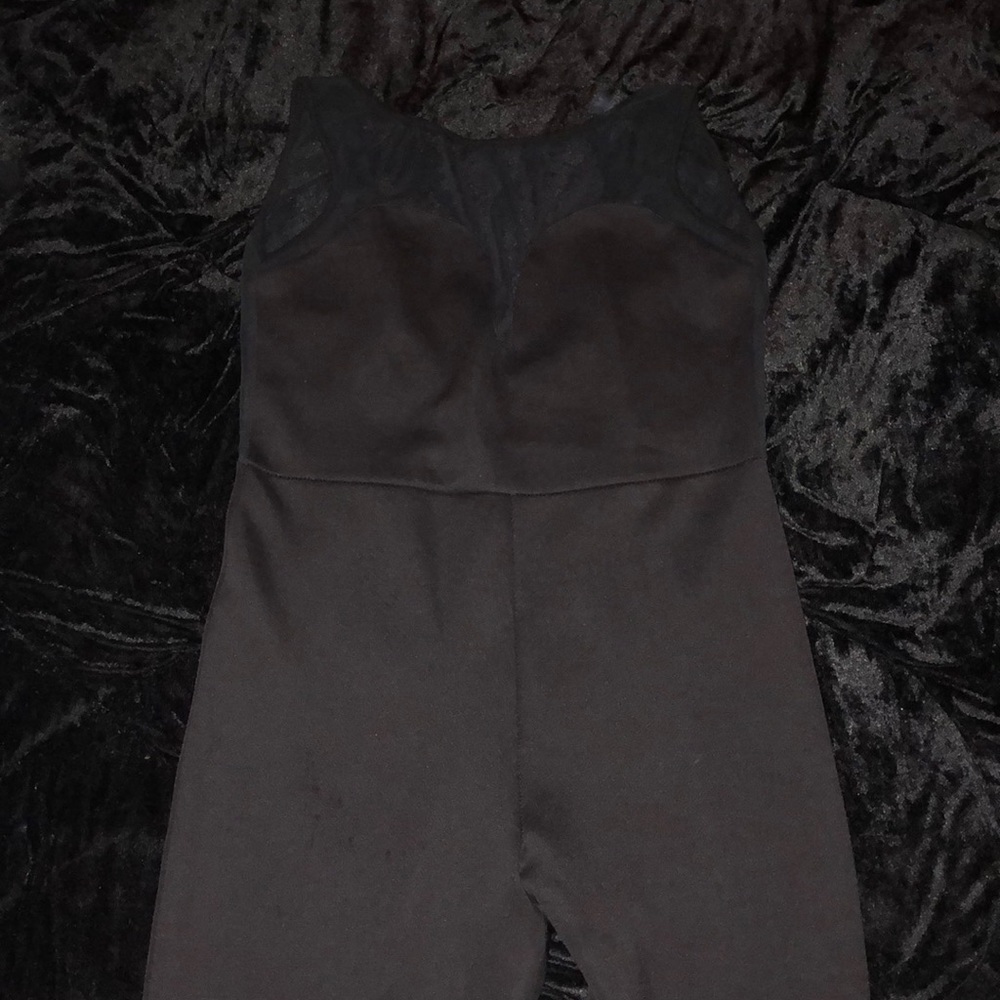 Sheer top jumpsuit